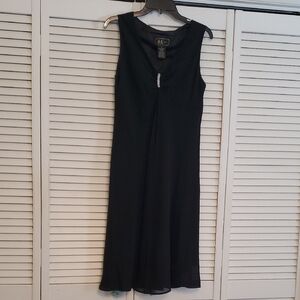 R&K Evening Black Sleeveless Cocktail Dress, Size 8